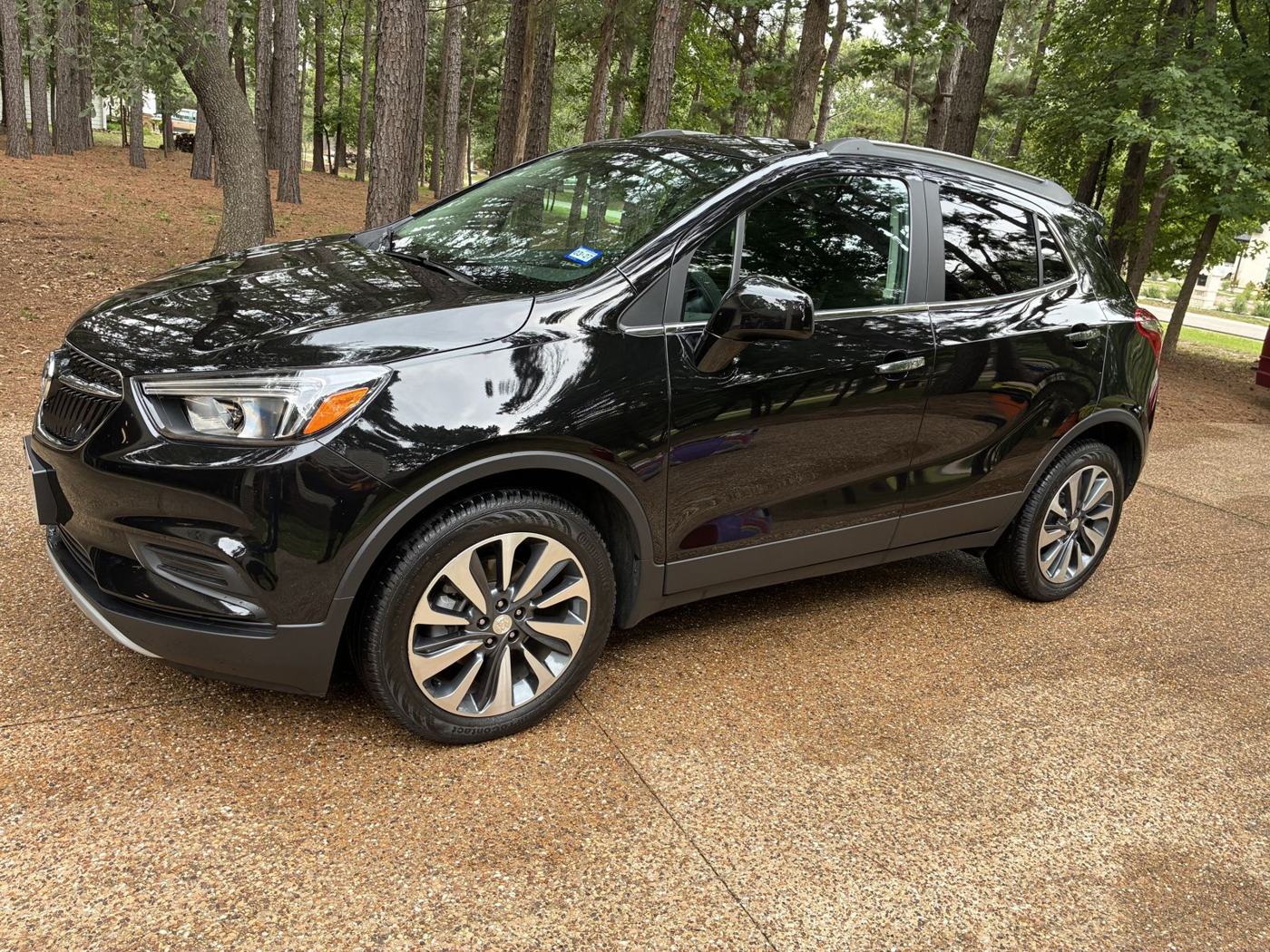 Black Buick Encore after mobile detail