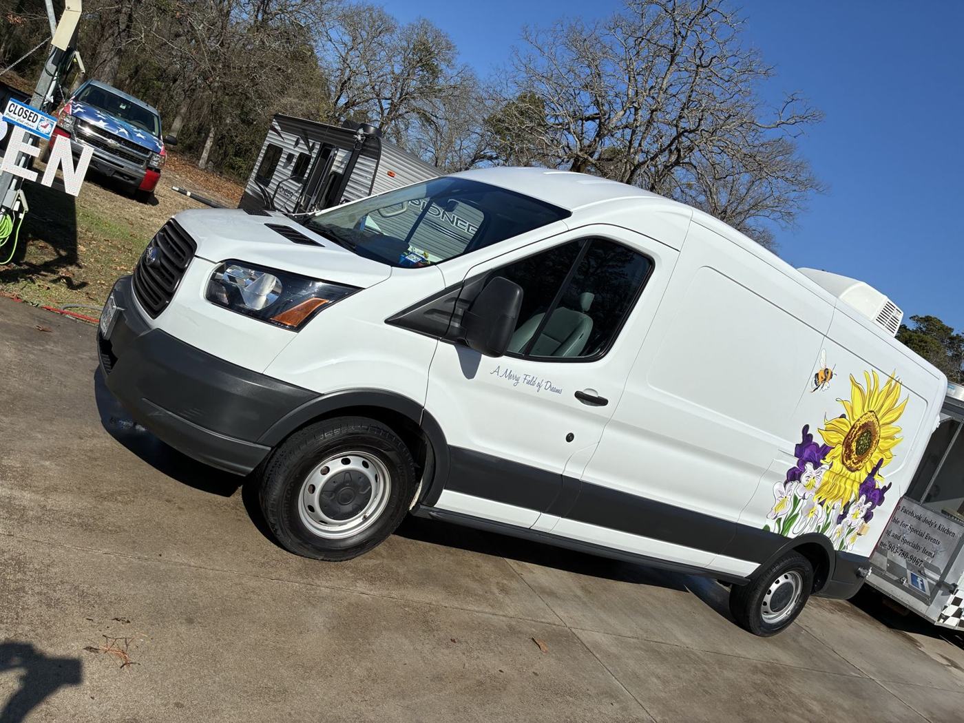 Ford Transit commercial van after fleet wash