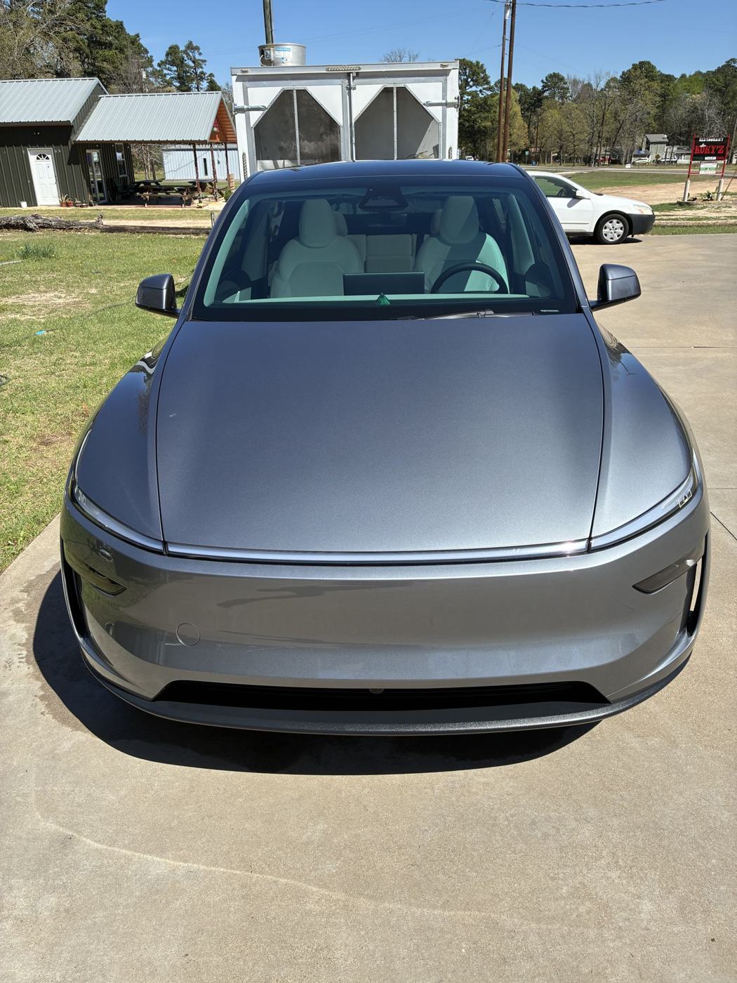 Tesla Model Y after hand wash
