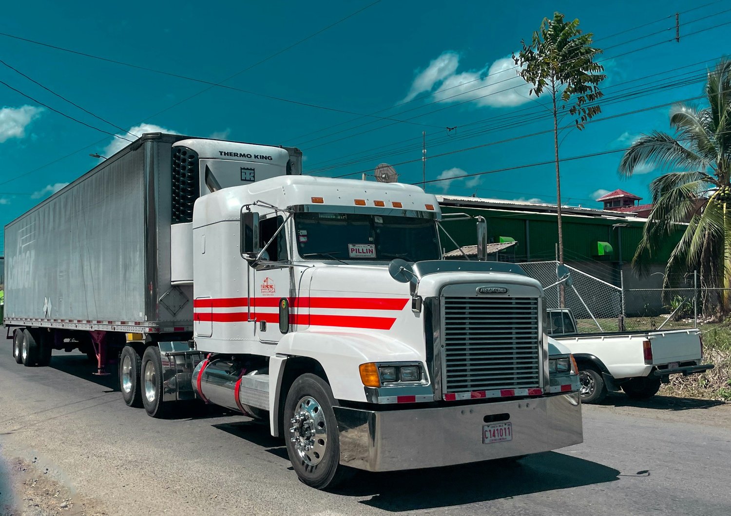 Semi-truck washing